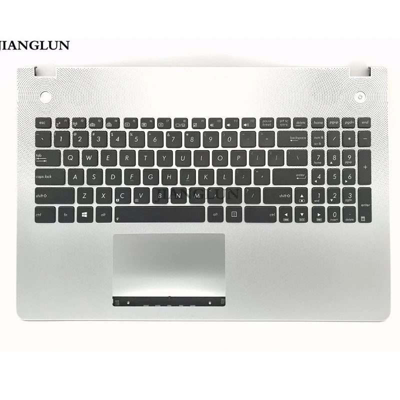 JIANGLUN New US Backlit Keyboard For Asus N56V N56VV N56VB N56VZ N56VJ N56VM Palmrest