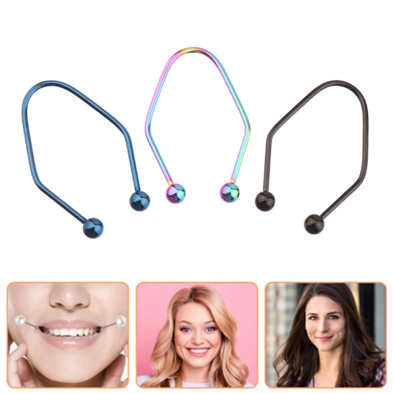 Тренажер для ямочек из нержавеющей стали инструменты красоты лица жемчужный