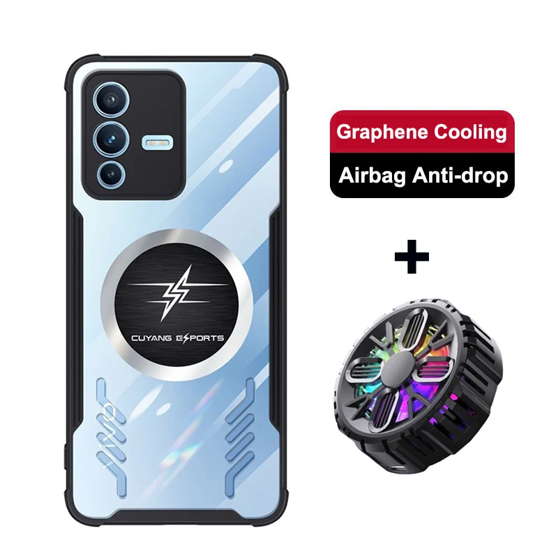 Для Vivo S12 Pro Графеновый чехол с вентиляционным отверстием для V23 Дышащий + радиатор