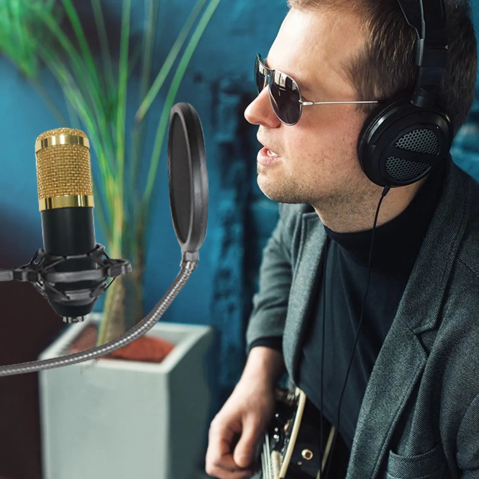 

Компьютерный конденсаторный микрофон, настольный микрофон с подставкой на руку, USB для трансляций, записи, общения, игр, прямых трансляций