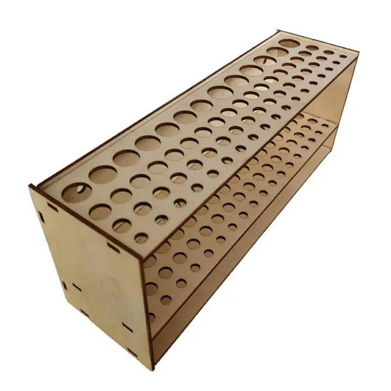 

Paint Brush Holder LargeCapacity Painting Brush Holding Stand Multifunctional 67 Holes Brush Pen Organizer Rack Drawing Supplies