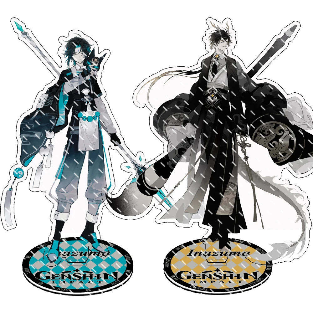 

Game Genshin Impact Zhongli Xiao Diluc Venti Tartaglia Anime Acrylic Stand Cosplay Model Plate Desk Decor Standing Sign Fan Gift