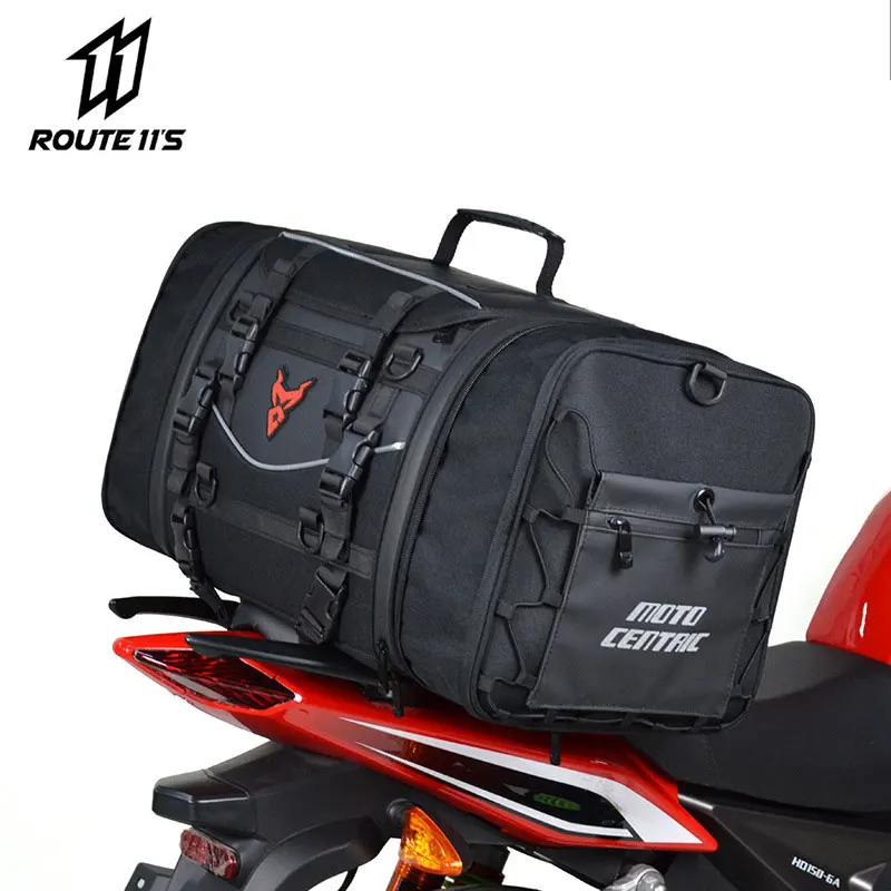 

Motorcycle Bag Waterproof Multi-functional Rear Seat Bag Tail Tank Bag Backpack Luggage 43L Large Capacity Mochila Equipment