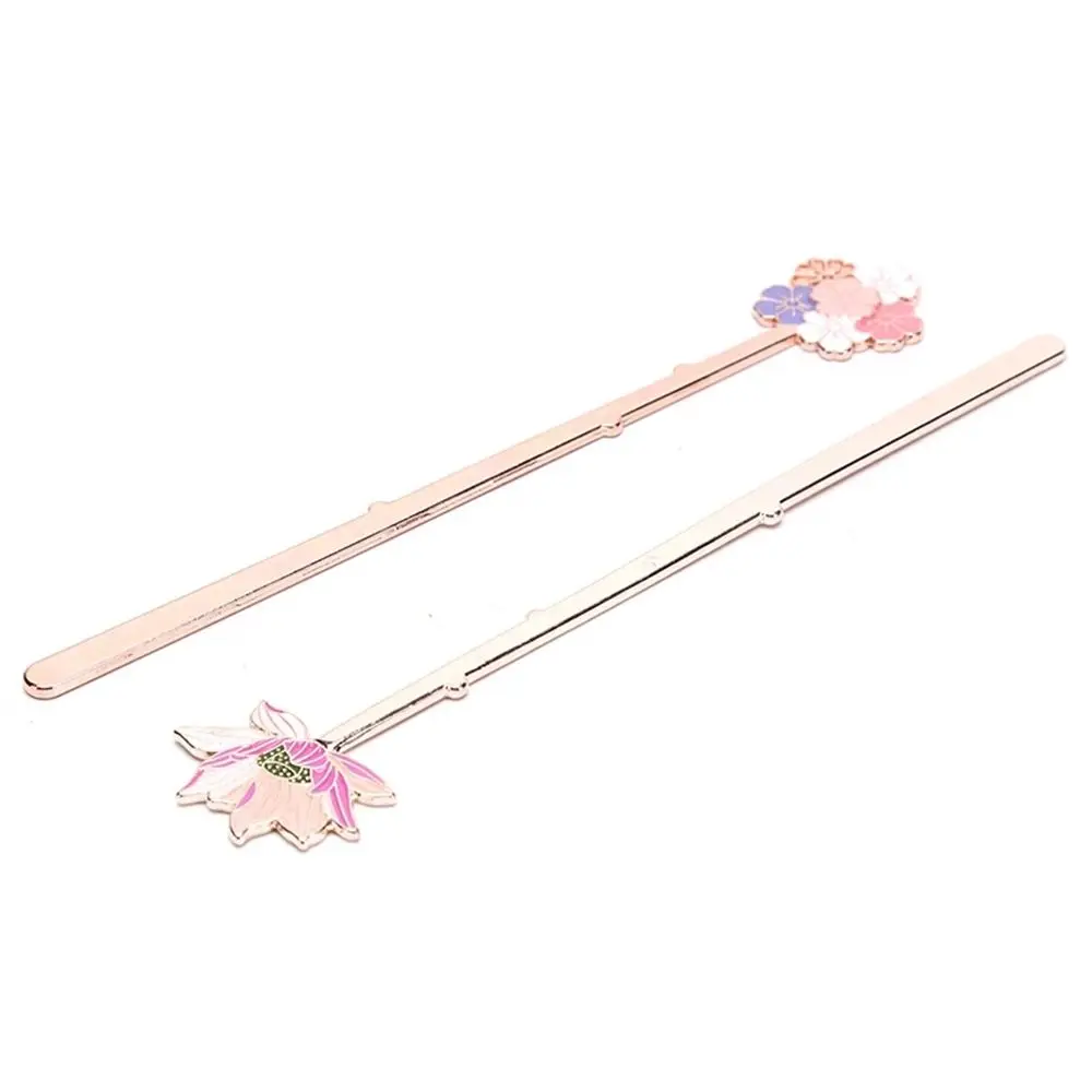 

Creative Metal Lotus Flower Sakura Students Book Support Bookmarks Reading Assistant Page Label