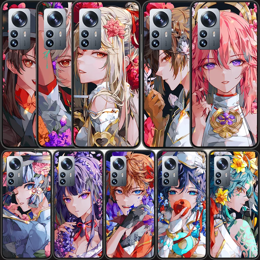 

Чехол для телефона Genshin Impact Raiden Shogun для Xiaomi Mi 12 11T 10T 9T Pro 12X 11i 11 Ultra 10 Lite 5G 9 8 6X 5X Capa Coque