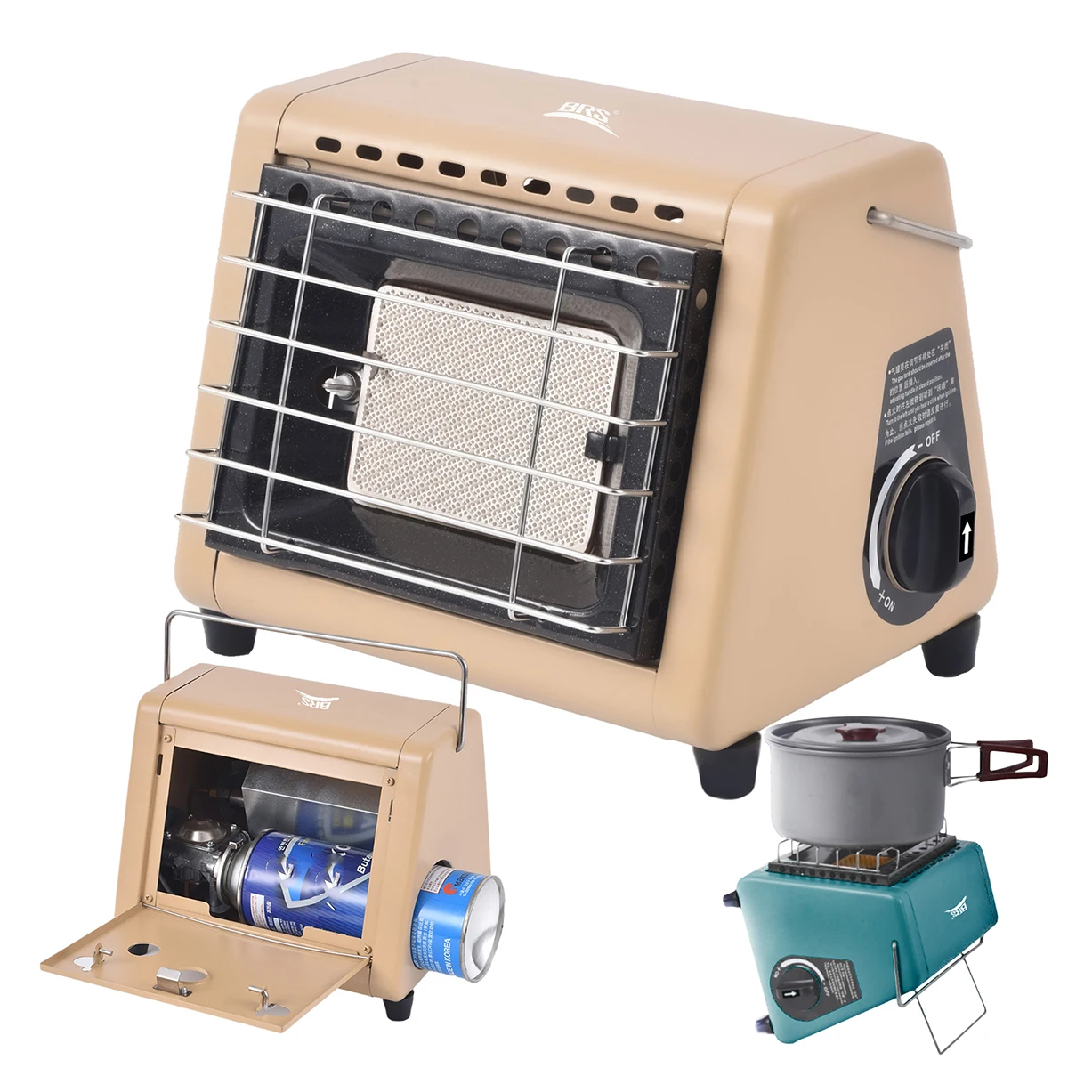 Аксессуары для кемпинга 1500 Вт 2 в 1 газовые плиты портативный обогреватель