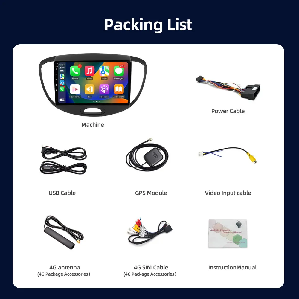 Jundof 2Din Android 12 автомобильный радиоприемник мультимедийный видеоплеер для Hyundai Grand