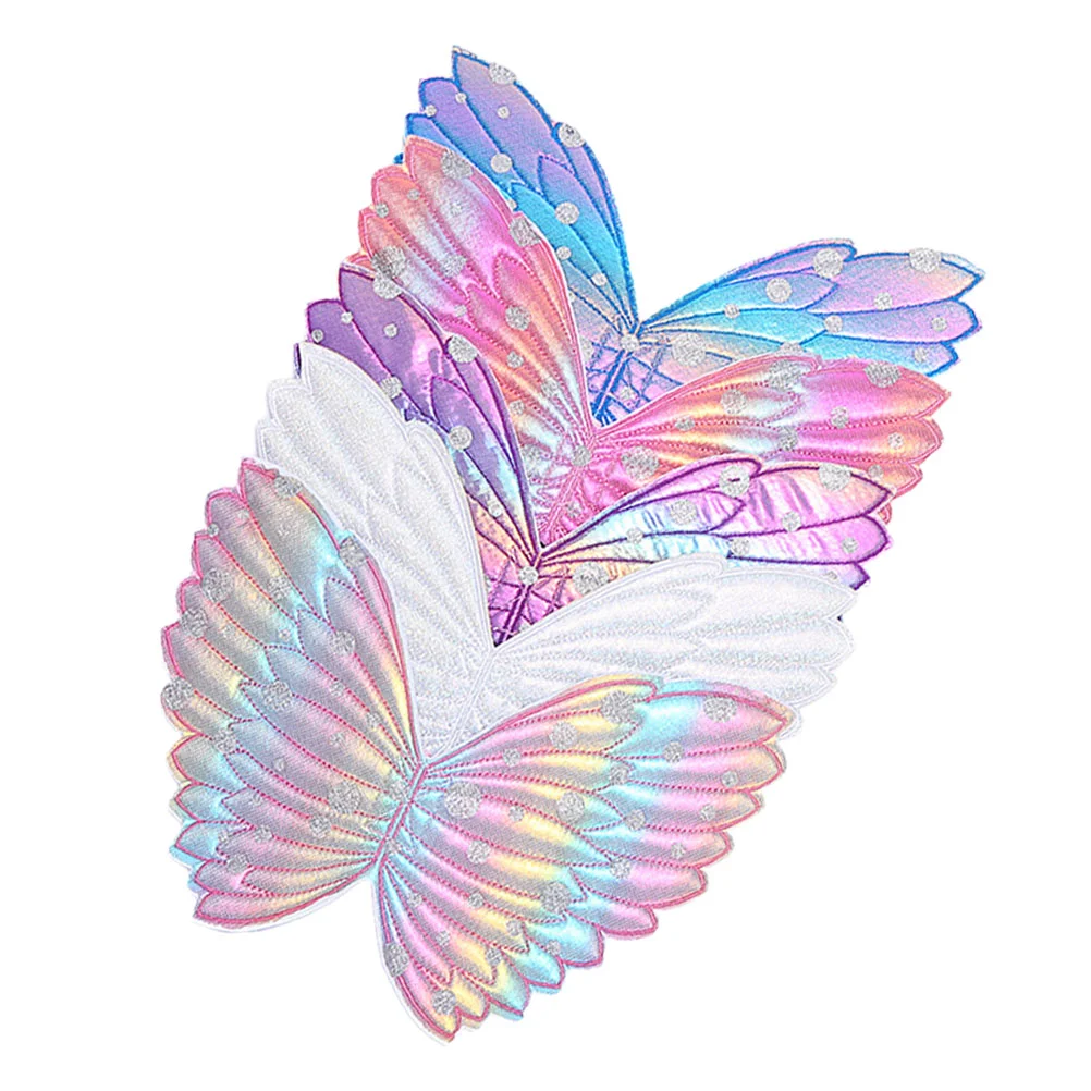 

5Pcs Shiny Beautiful Metallic Fairy Wings Cosplay Costume for Children Girls Party