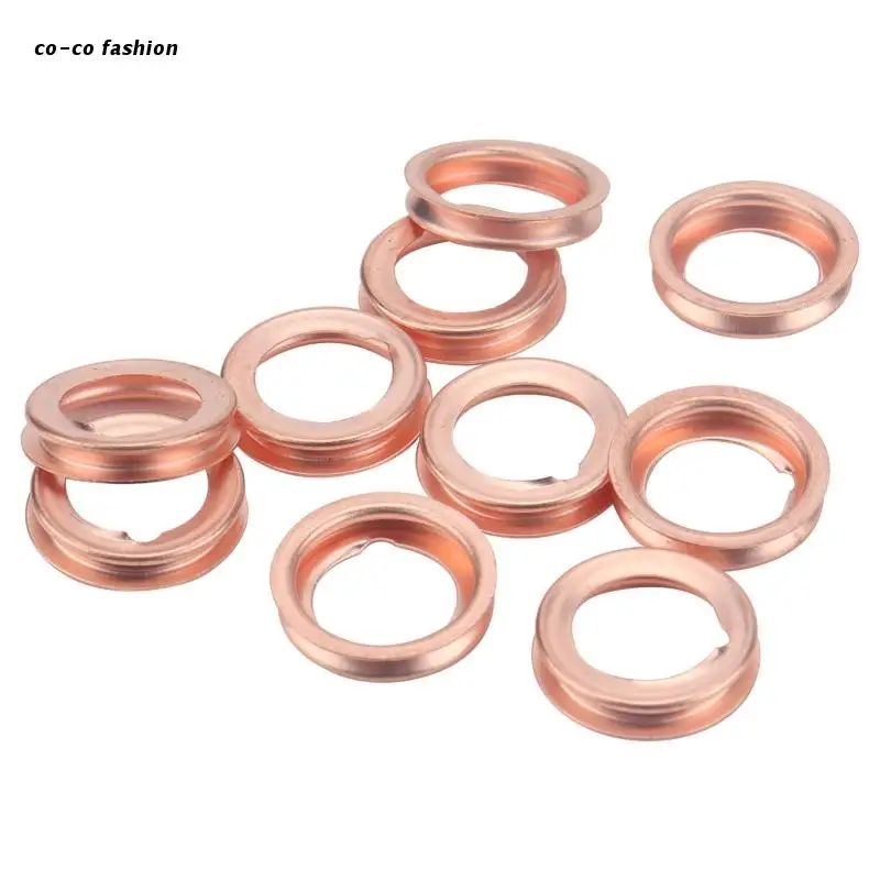 

517B 10Pcs Oil Drain Plug Crush Washer Gasket Seal 18mm Replacement 11026-01M02