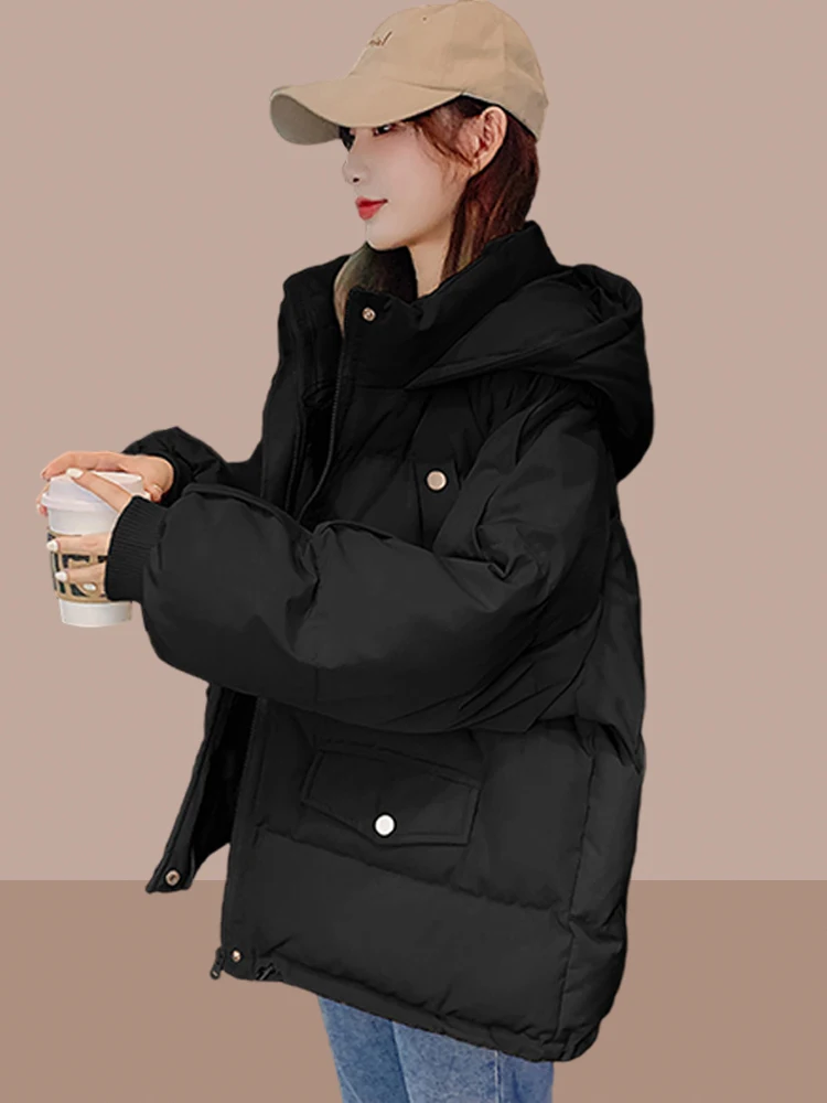Пуховик Куртка на хлопковой подкладке Женская одежда 2024 Зима Новый пуховик