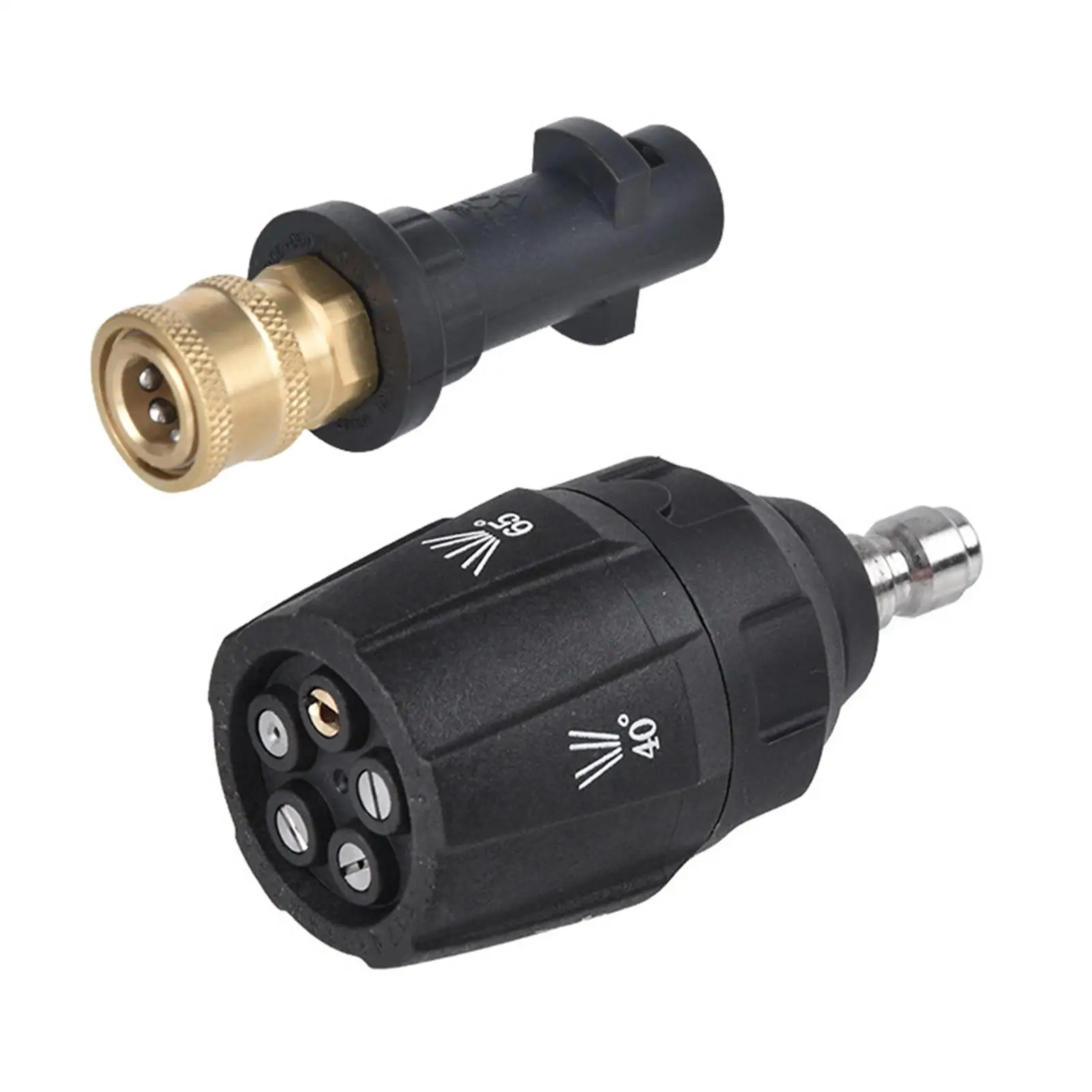 1/4'' Quick Connect Fitting, Durable Strong Heavy Duty 4000 PSI Replaces Hose Adapter Convert for K2-k7 Series Power Washer Hose