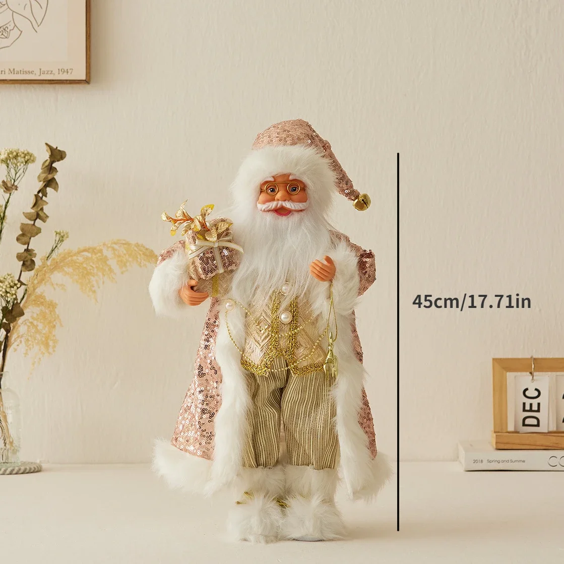 

Синяя кукла Санта-Клауса