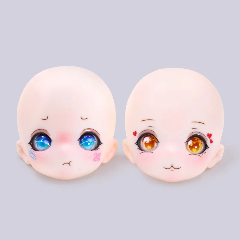 2022 New Anime Doll Head 1/4 Bjd Doll Accessories Expression Doll Head Girls Dress Up Toys