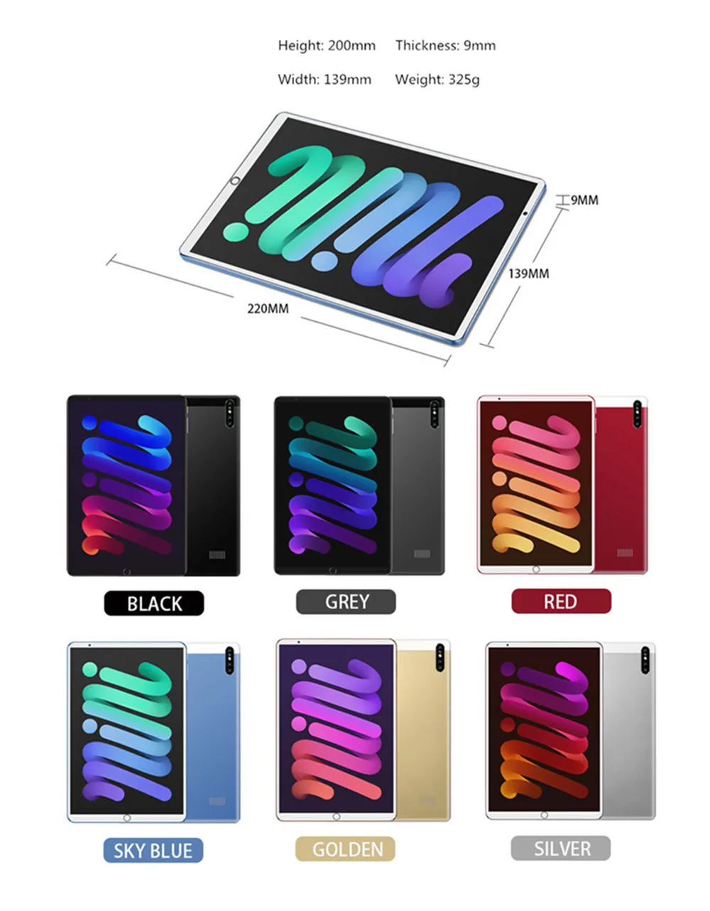 pad mini global version tablet 8 1 inches gaming laptop 8gb ram256gb rom tablete with pen android 10 0 dual sim tablets android free global shipping