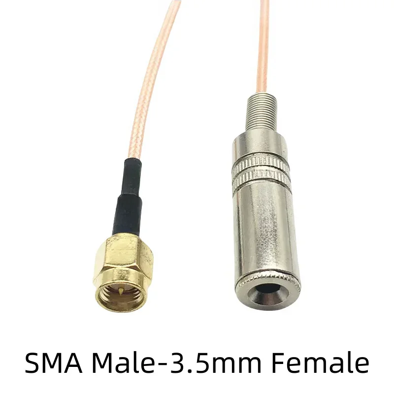 

Кабель для наушников с разъемом SMA типа «папа» на гнездо 3,5 мм