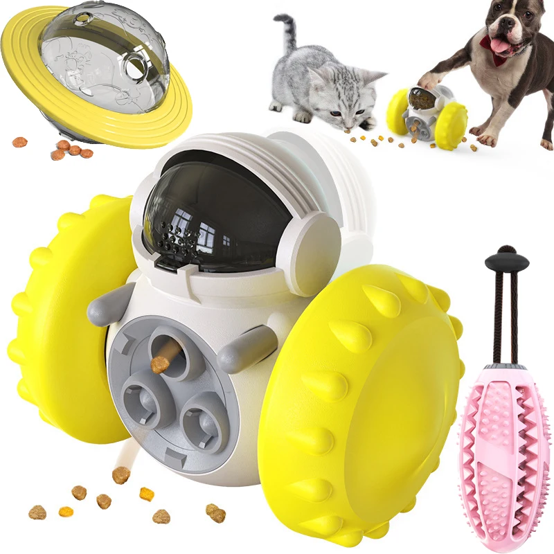 

Игрушки-головоломки для домашних животных, интерактивный Тумблер для собак и кошек, медленная подача, забавная игрушка, диспенсер для еды, товары для дрессировки собак и кошек