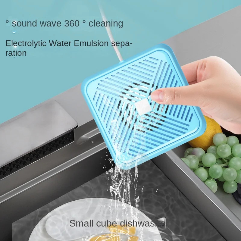 

Ultrasonic Dishwasher Small Mini Household Fruit and Vegetable Cleaning Portable Installation Free Small Rubik's Cube Dishwasher