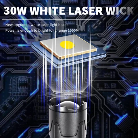 TRLIFE Тактический фонарь белый 700W USB