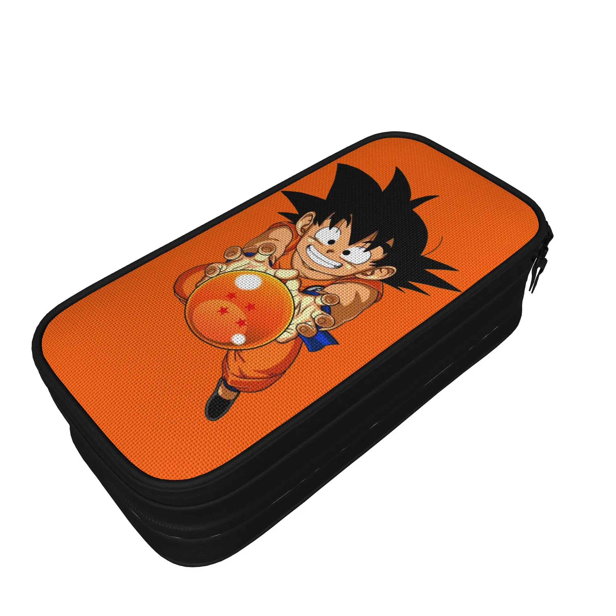 Фото Большой пенал для ручек DBZ Dragon Ball Z, школьные принадлежности, двухслойный пенал, косметичка для девочек, идеальный подарок №3