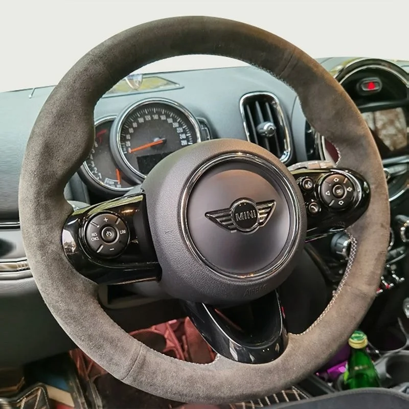 

Автомобильный чехол на руль, замшевая кожа, вентиляция для MINI Cooper R50 R55 R56 F57 Clubman Countryman Clubvan, автомобильные аксессуары