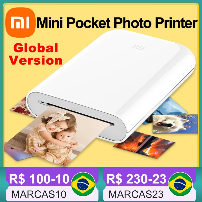 Портативный мини-принтер Xiaomi Mijia AR для фотографий 300dpi