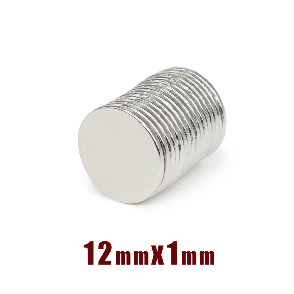 20/50/100/200/300/500 шт. 12x1 круглые мощные магниты N35 Постоянный Неодимовый магнитный диск