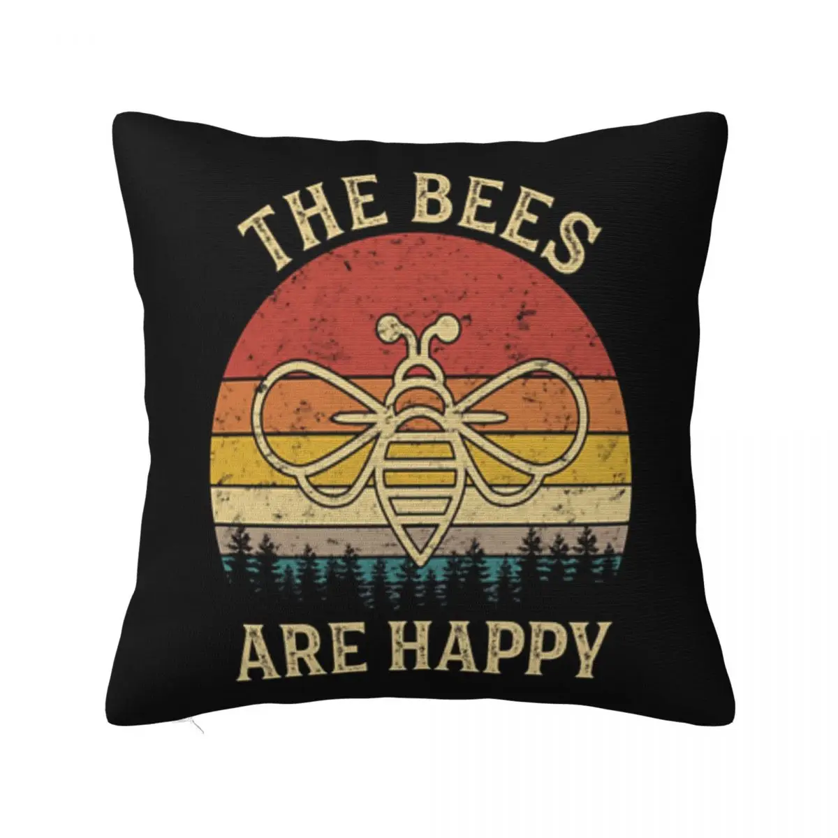 Винтажная наволочка Valheim The Bees Are Happy A