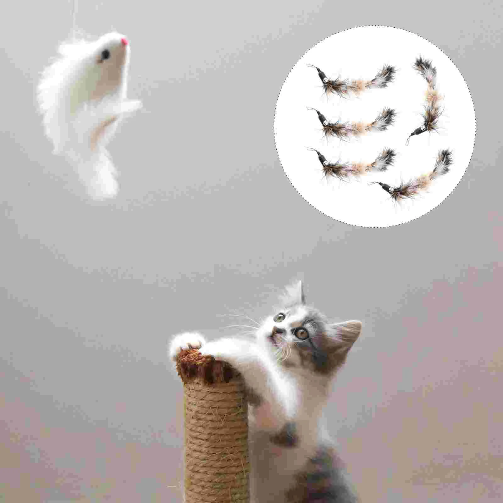 

Cat Toyswand Catsteaser Replacement Indoorinteractive Kitten Catch Refills Fishing Pole Refill Kitty Stick Wheel Exerciser Wands
