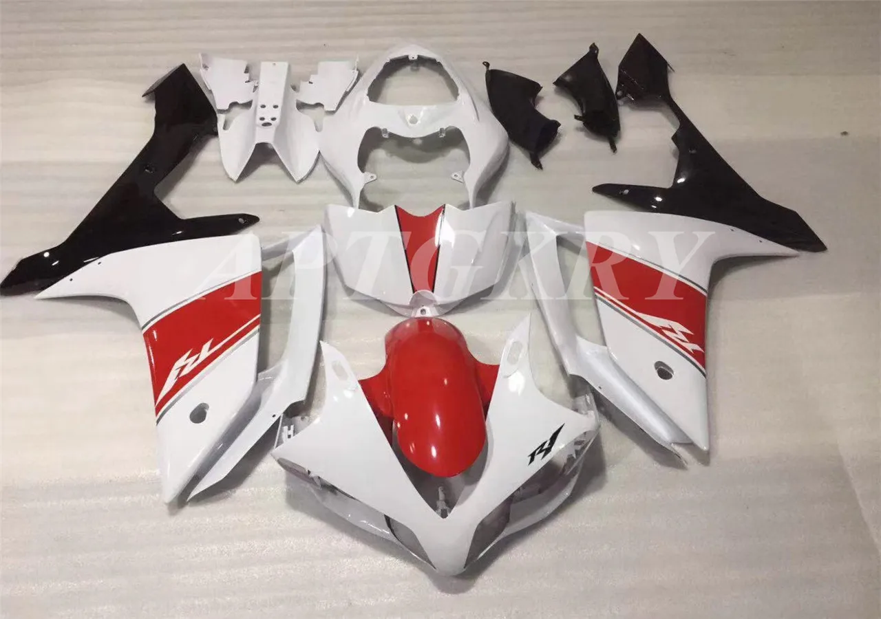 

New ABS Plastic Shell Motorcycle Fairing kit Fit For YAMAHA YZF R1 2007 2008 YZF-R1 YZF 1000R Bodywork set Custom Red White