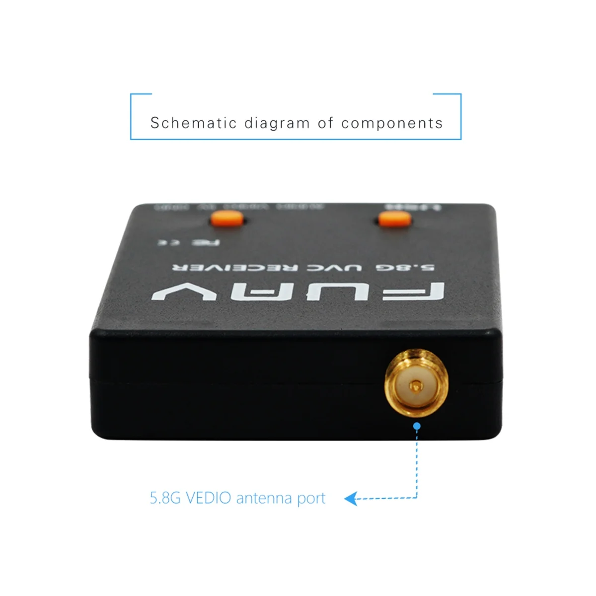 Skydroid UVC Мини FPV-приемник с одним управлением, OTG 5,8G 150CH канал передачи видео, передача сигнала внизу для телефона Android