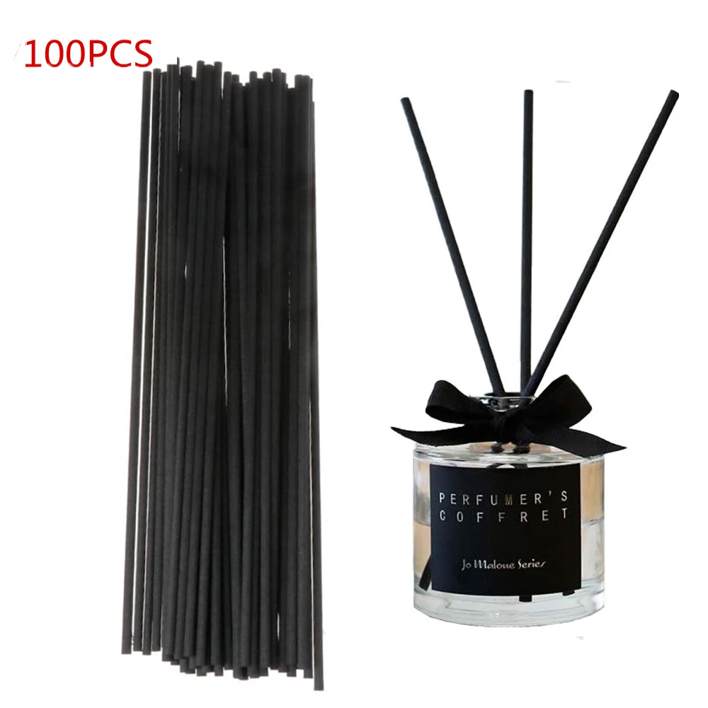100Pcs 3mm Aroma Diffuser Replacement Rattan Reed Sticks Air Freshener Aromatherapy Aroma Stick Oil Diffuser Refill Sticks