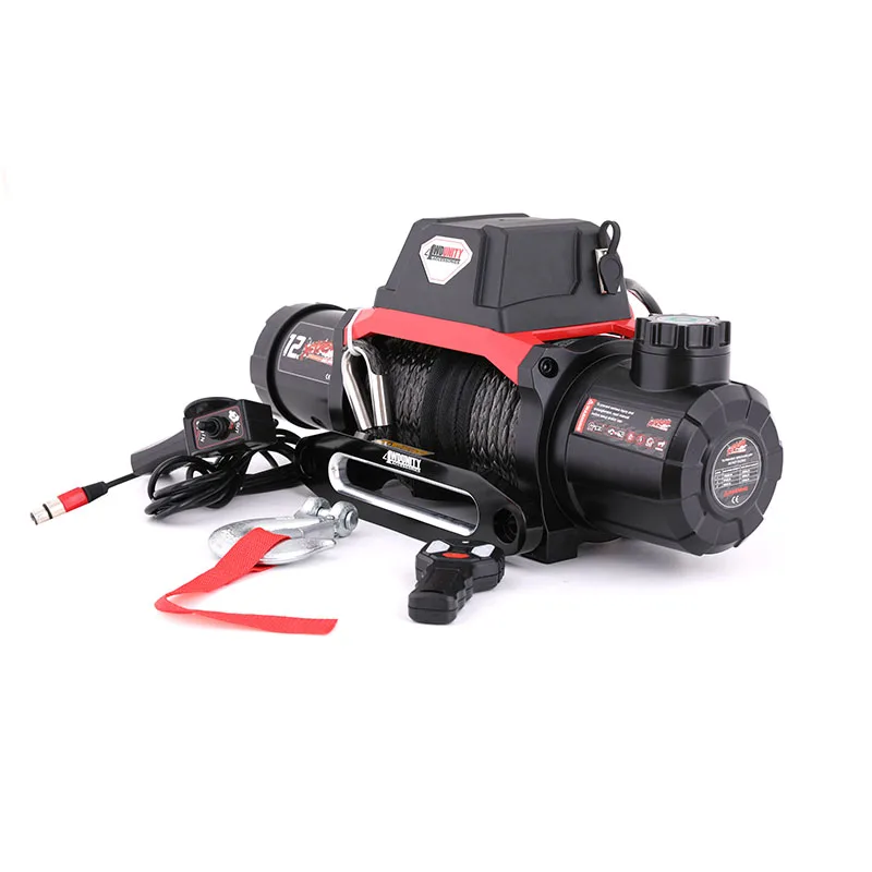 

Offroad Two Speed Electrical Winch 12000 lbs With Synthetic ROPE Electric winches Tow Hook Accessories Electrical Winch