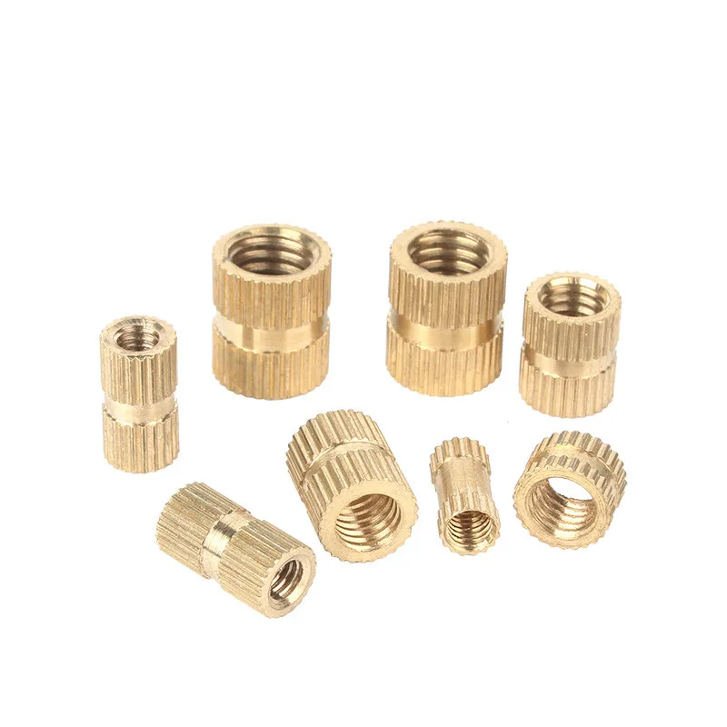 

10PCS 8#-32*L=8/10/12--8mm（OD） UNC Braas insert nut Injection Molding Brass Knurled Thread Inserts Nuts