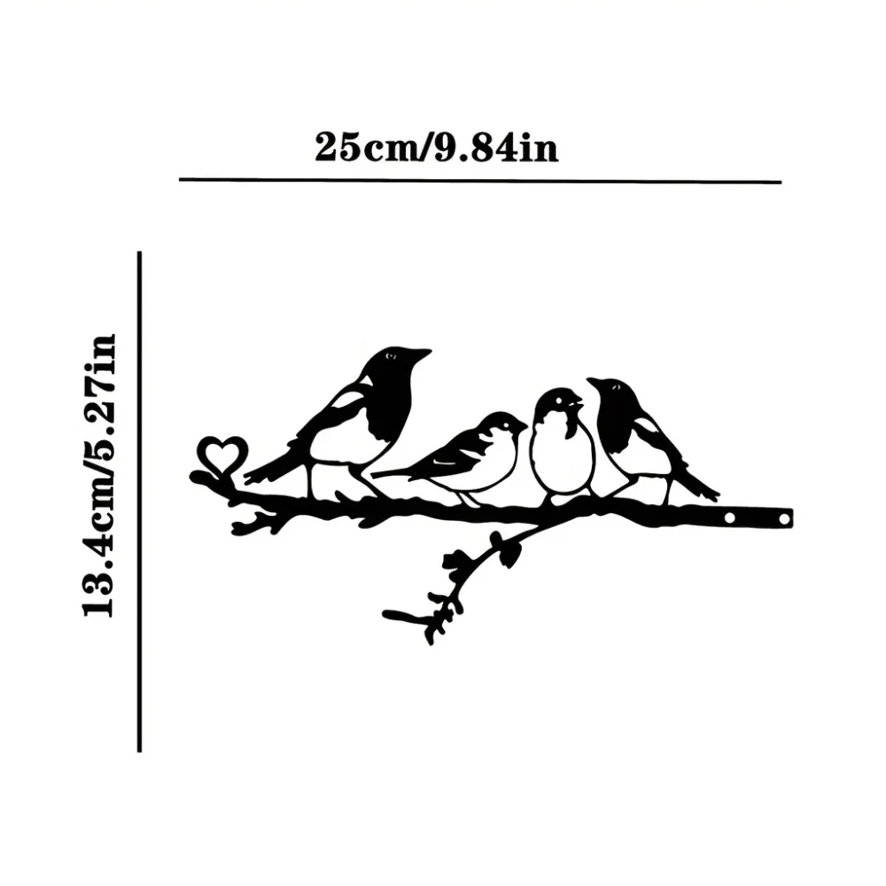 Элегантный Металлический Декор Для Садовых Кольев С Четырьмя Элементами