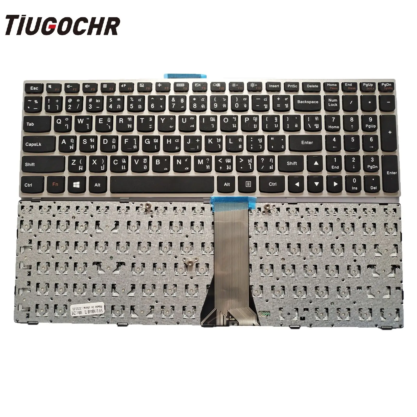 

Для LENOVO IDEAPAD Flex 2 15 G50-30 G50-45 G50-70 T6G1 25214786 клавиатура Серебристая Рамка TI