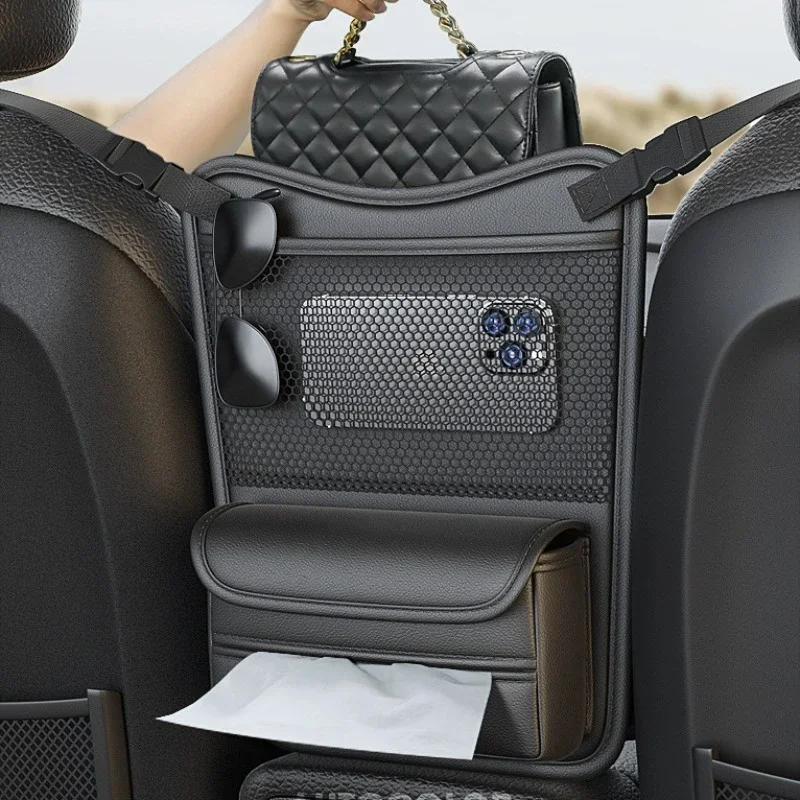 Кожаное автомобильное сиденье средняя вешалка сумка для хранения автомобильный