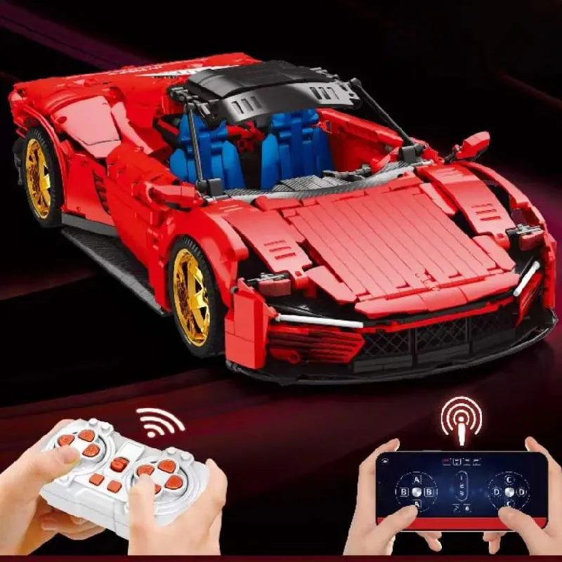 

MOC APP motor remote control Daytona SP3 Model High-Tech Super Remote Control Racing Car Building Blocks Kids Toys Birthday Gift