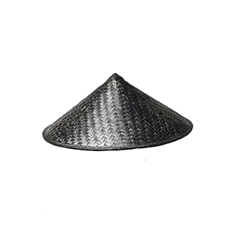 Китайская шляпа из бамбука для Кунг-фу, Шаолинь, японского самурая, косплея, восточный головной убор, защита от солнца, стильный соломенный шлем.