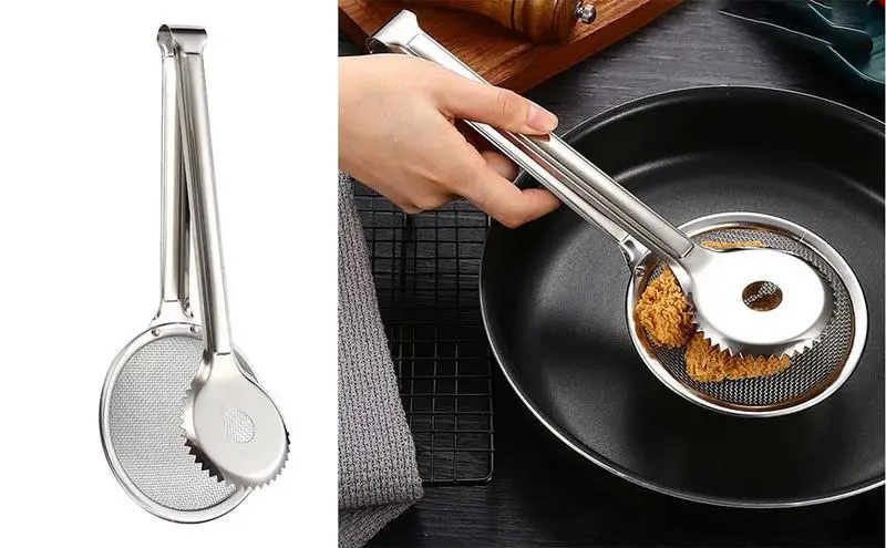 

Frying Strainer Skimmer Mesh Oil Pot Food Filter Cookware Colander Fried Filter Net Sieve Tool Spoon Leaky Spoon Cooking Utensil