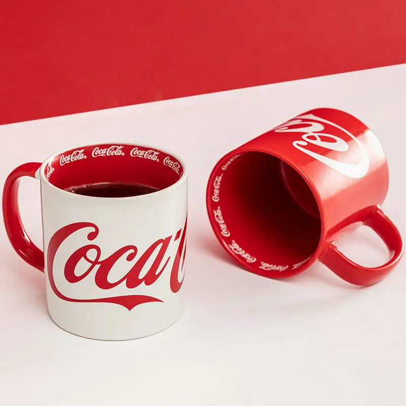 

Coca-Cola Mug Ceramic Cup Boys and Girls Couple Cup Red 440mL
