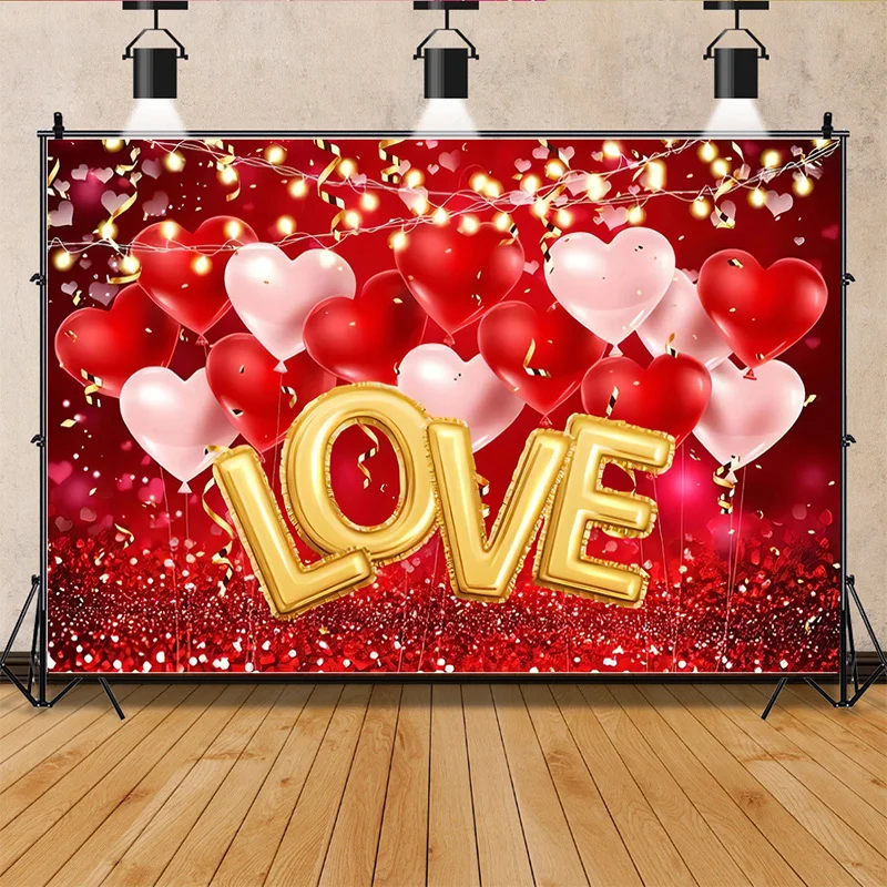 

SHUOZHIKE Art Fabric Valentine's Day Photography Backdrops Wooden Board Flower Backgrounds Birthday Decor Photo Backdrop MZ-01