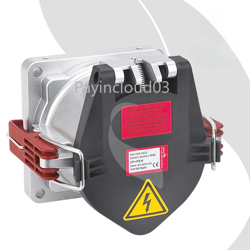 

SAIPWELL IP67 415V ثلاث مراحل مقاوم للماء في الهواء الطلق كبير الحالي الصناعية الكهربائية 250 أمبير المقبس الصناعي