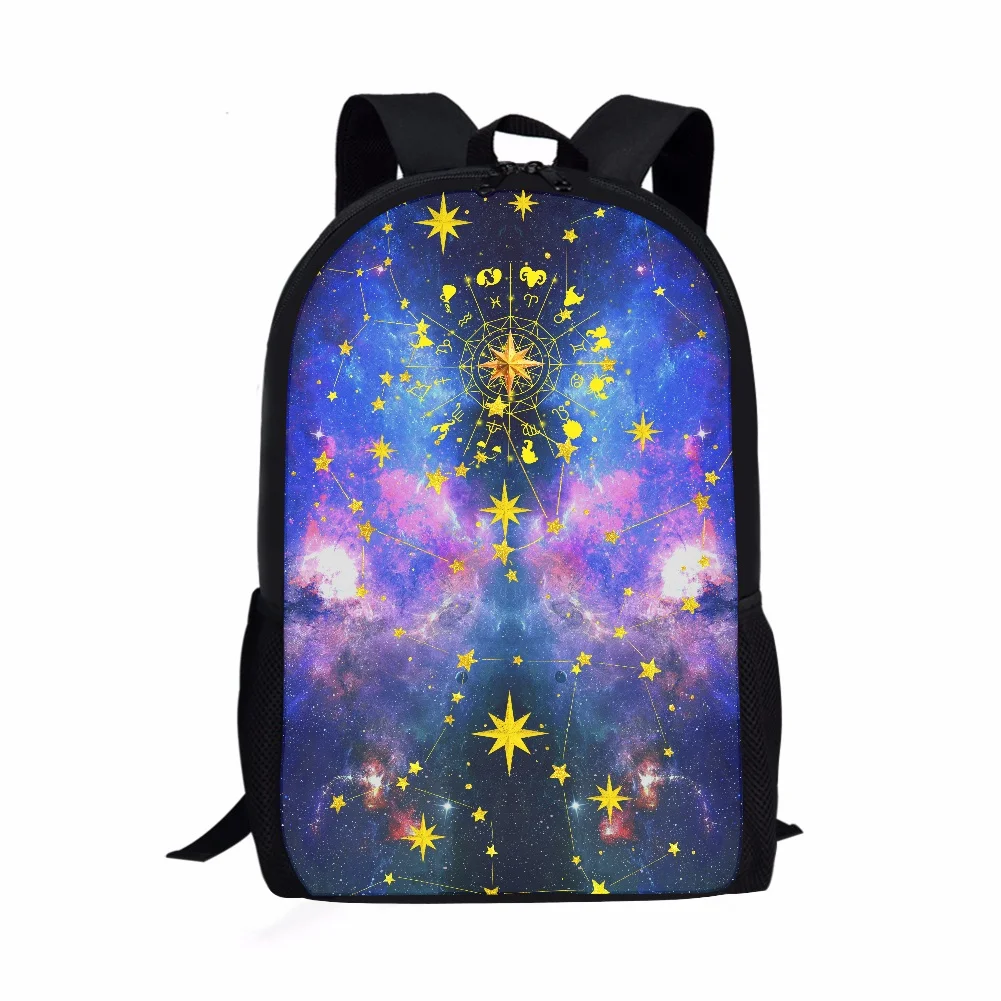 Galaxy Pattern Print School Bags Daily Travel Climbing Durable Backpack Trendy Birthday Gift for Kids Fashion Knapsack