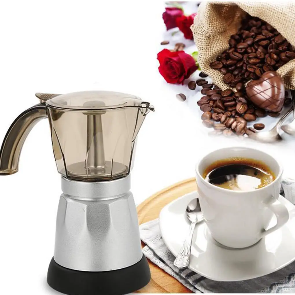 

Portable Coffee Maker Home Office 6 Cups Combination Espresso Coffee Pot Making Tool EU Plug