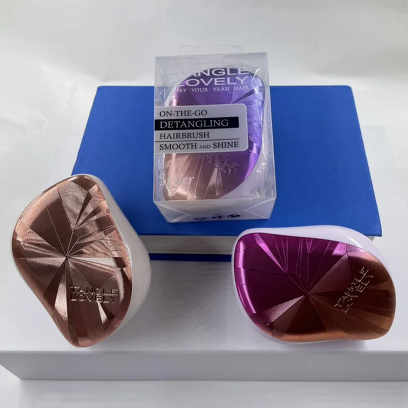 

New Magic Mirror Portable Detangling Hair Brush TT Hair Brush Tangle Quick Detangler Comb Styling Tool Accessories Drop Shipping