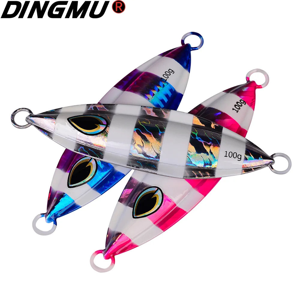 

1PC 40g 60g 80g 100g 150g 200g Slow Jig Fishing Lure Casting Jigging Bait Spoon Metal Fish Saltwater Artificial Hard Bait Tackle