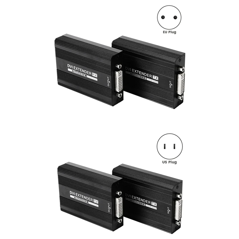 

Сетевой удлинитель 150M DVI RJ45 HDMI-совместимый удлинитель 1080P HD передатчик приемник Поддержка POE источник питания