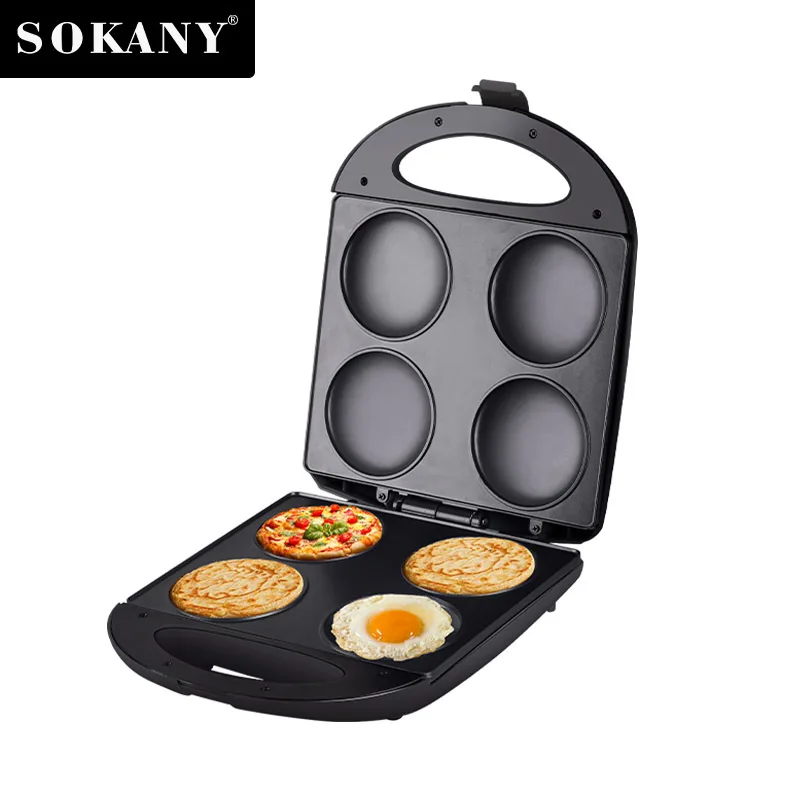 Mini Pancake Pan - Make 4 Pancakes - Nonstick Waffler Iron, 
