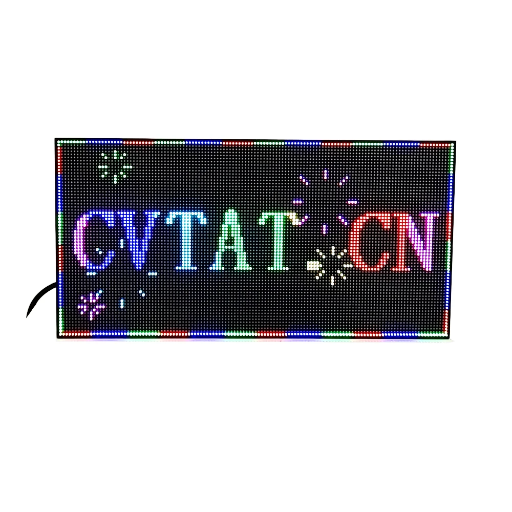 CVTAT A1 Programmable LED Sign Wall RGB LED Screen Billboard Advertising Word Board Scrolling Message Display