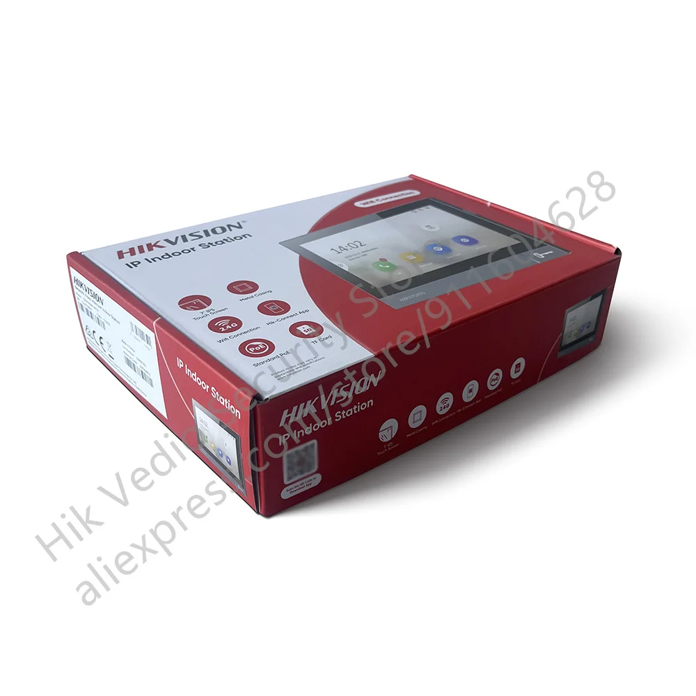 Фото IP-видеодомофон Hikvision DS-KH8381-WTE1, внутренняя станция с 7-дюймовым сенсорным экраном, POE, Wi-Fi монитор, замена DS-KH8350-WTE1 №2